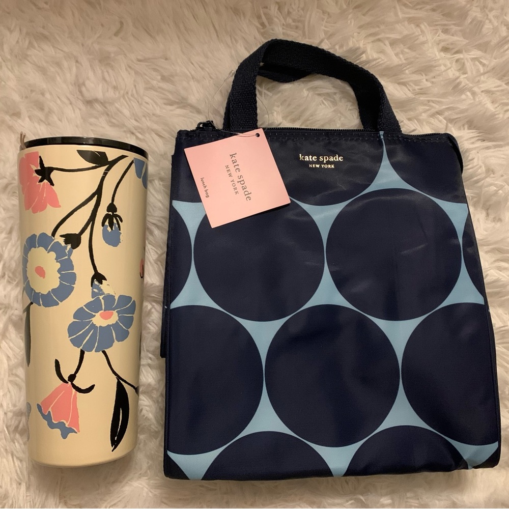 Kate Spade Lunch Tote Bag and Tumbler